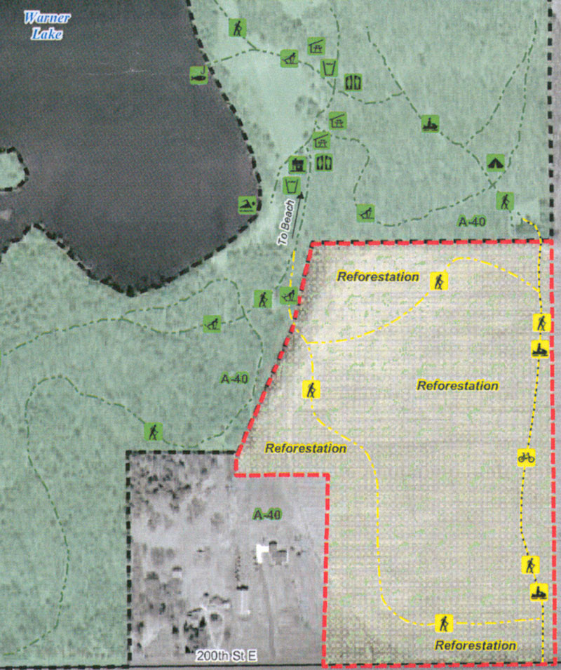 Warner Lake Map