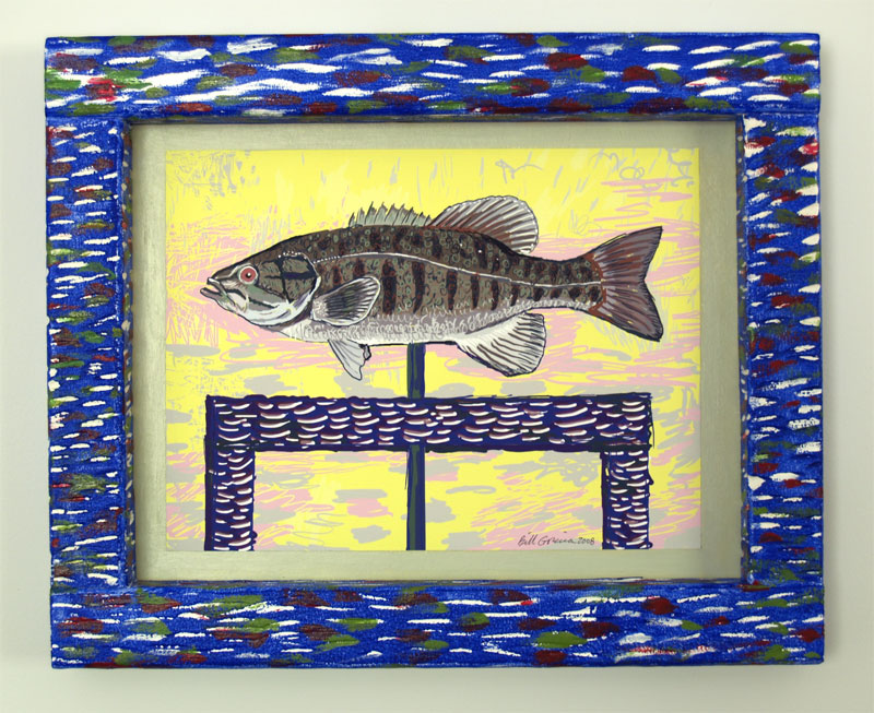 framed smallmouth bass